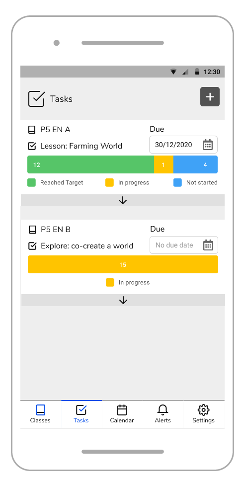 Screenshot of a Figma prototype app